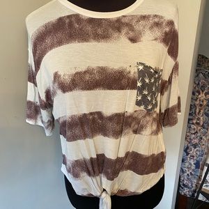 Ocean Drive women’s americana crop top large